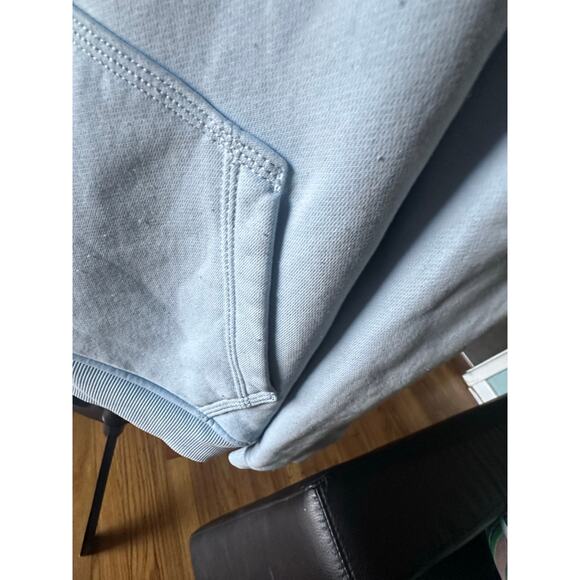 Carhartt Women’s Light Blue Graphic Hoodie | Relaxed Fit | Logo Sleeve - Picture 7 of 13